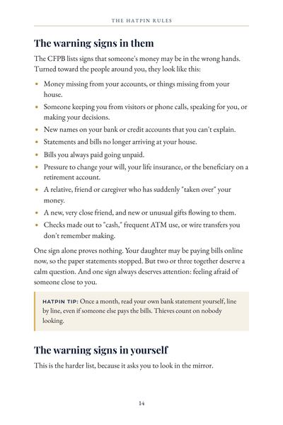 Page 14 of The Hatpin Rules